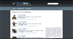 Desktop Screenshot of demojeux.com