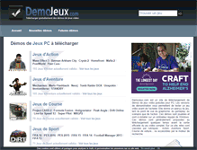 Tablet Screenshot of demojeux.com